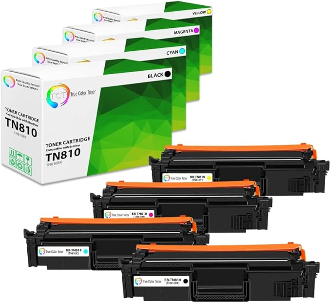TCT TN810 Toner Cartridge 4 Pack by TCT
