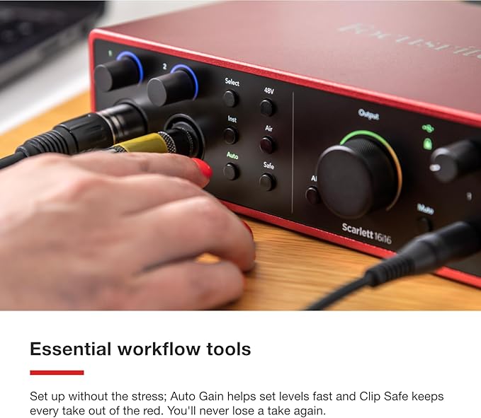 Focusrite Scarlett 16i16 4th Gen USB Audio Interface, - Image 5