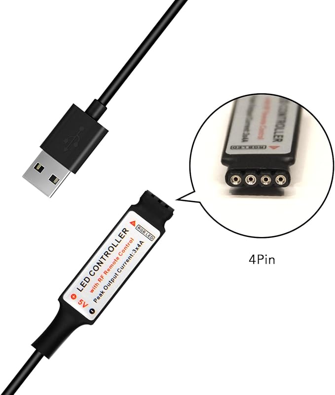 DAYBETTER RF Wireless Remote LED Controller, DC 5V to 24V - Image 3