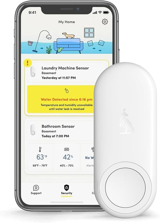 Kangaroo Water Leak Detector+Climate Sensor, Hygrometer Thermometer by Unknown