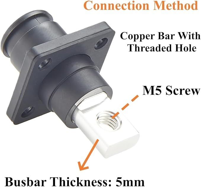 1 Set Battery Energy Storage Connector 120A 25mm² High Current HV Connectors - Image 9