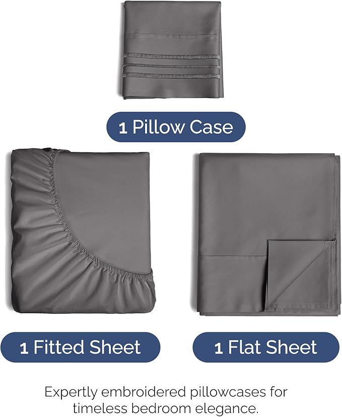 Twin Size 3 Piece Sheet Set - Image 2