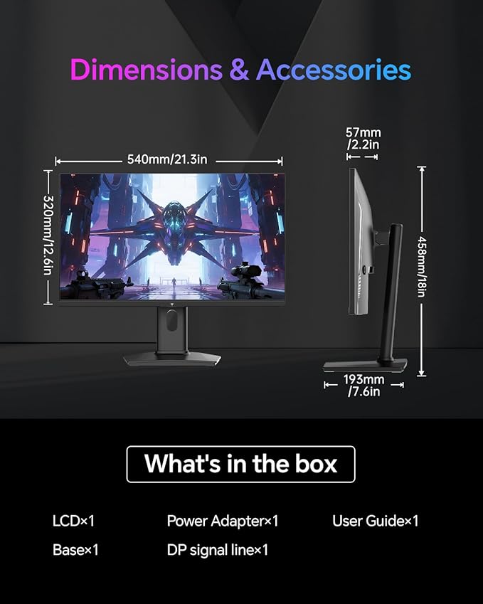KTC 24 Inch Gaming Monitor 180Hz - Image 8