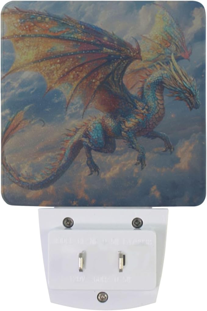 Pigsaly Led Night Light Psychedelic Colorful Dragon Night Light Plug in Wall - Image 2