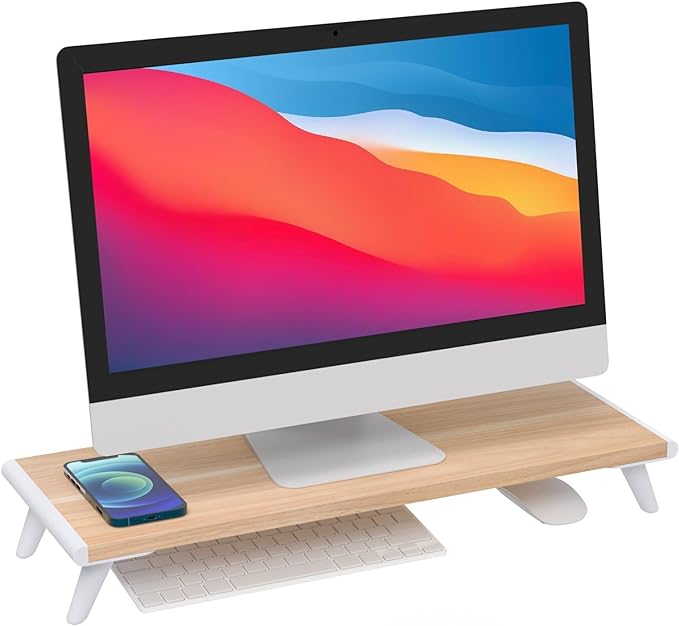 loukin Monitor Stand Riser for Desk, 22.4" x 8.3" Larger Computer Stand for by LOUKIN