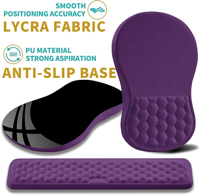 Hokafenle 2 in 1 Ergonomic Mouse Pad Wrist Support & Wrist Rest - Image 6