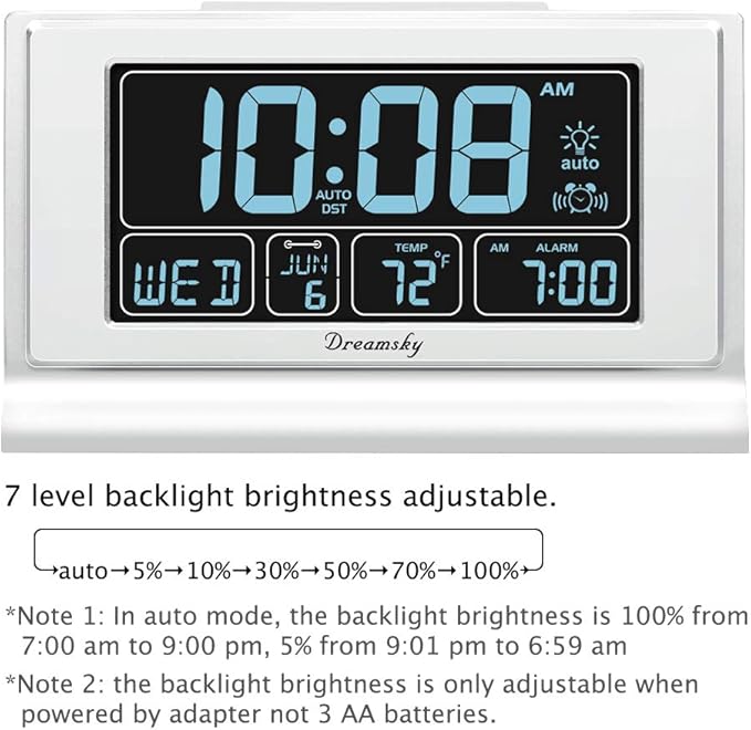 DreamSky Alarm Clocks for Bedrooms - Image 2