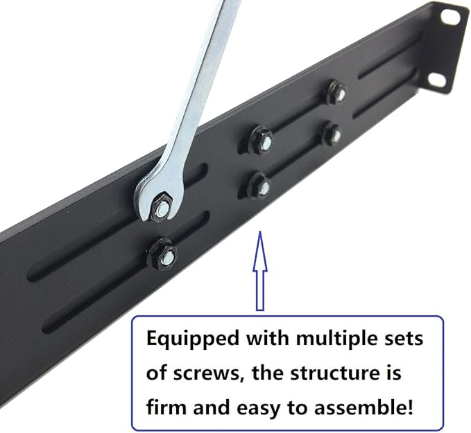 QiaoYoubang 1U Universal Rack Mount Rails- 4-Post Server Rack Shelf Rail 16-29 - Image 7