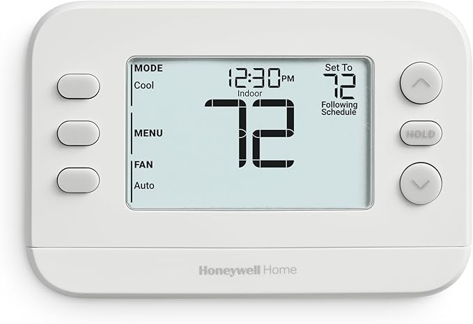 New! Honeywell Home Programmable Thermostat, Single-Stage, 1 Heat/1 Cool by HoneywellHome