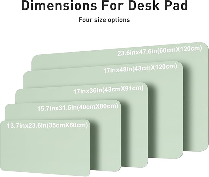 Aothia Faux Leather Desk Mat – Large Mouse Pad, Non-Slip PU Leather Blotter - Image 5