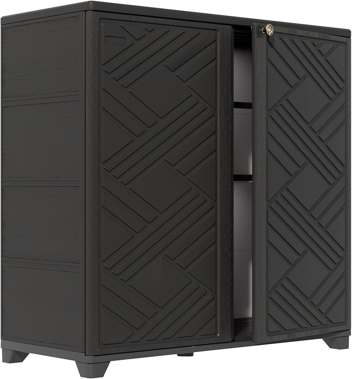 homspark indoor/outdoor storage cabinet with doors and 2, main product view