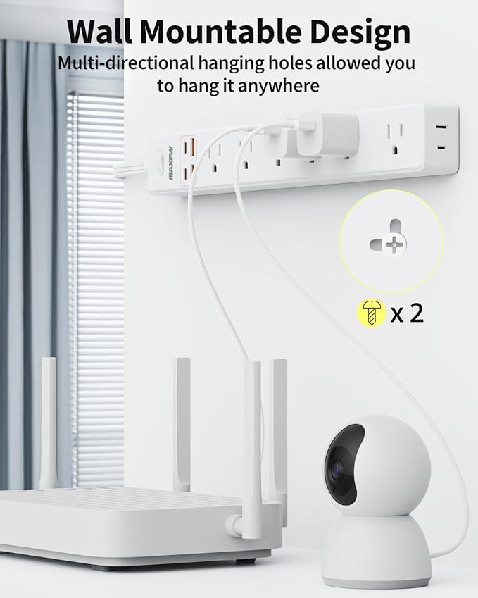 6 Ft Power Strip Surge Protector - Image 6