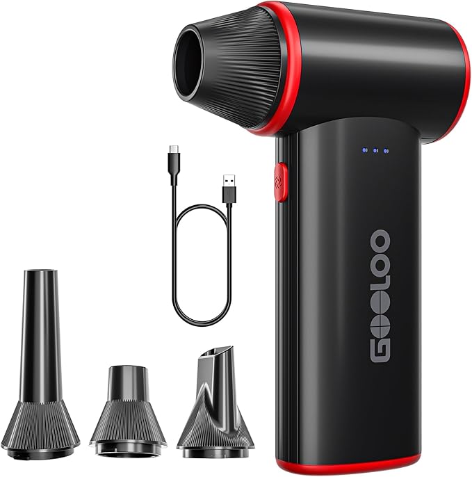GOOLOO F3 Compressed Air Duster, 150000RPM Duster by GOOLOO