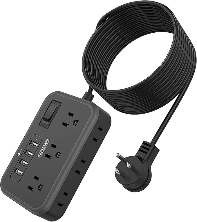 NTONPOWER 6 Widely Spaced Outlet Power Strip by NTONPOWER