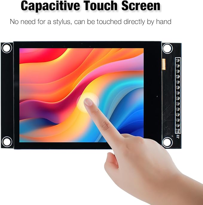 Hosyond 2.8 inch 240x320 IPS Capacitive Touch Screen SPI Serial ILI9341V Driver - Image 2