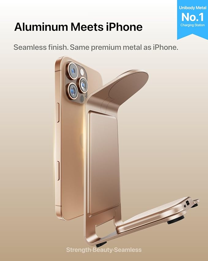 Intoval Aluminum 3 in 1 Wireless Charging Station - Image 2