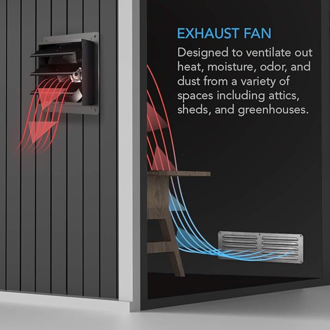 AC Infinity AIRLIFT S10, Shutter Exhaust Fan 10” - Image 2