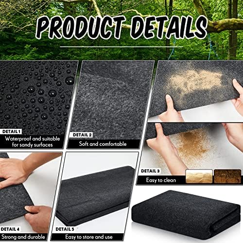 shed floor mat 8.2 x 8.2 ft, pe, side view
