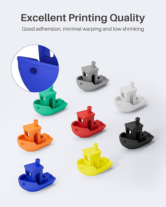 ELEGOO PLA Filament 1.75mm Yellow 1KG, 3D Printer Filament Dimensional Accuracy - Image 4