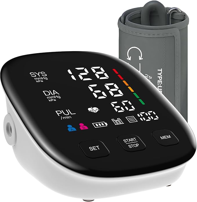 Blood Pressure Monitor, Automatic Upper Arm Blood Pressure Monitors by CRABCLAW