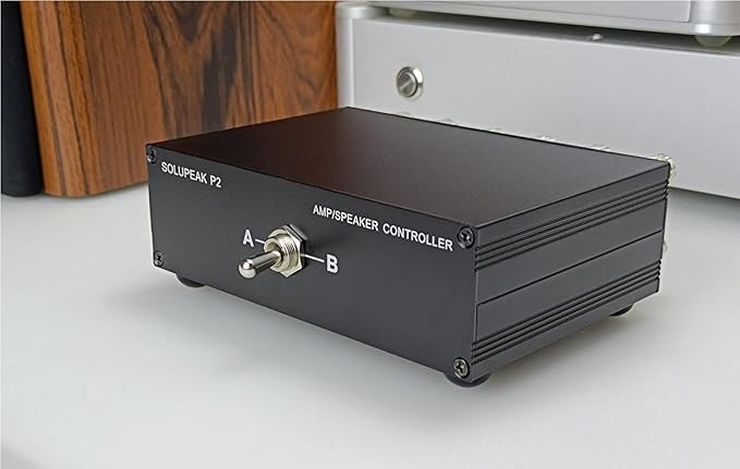 SOLUPEAK P2 2-in-1-Out Amp Amplifier Speaker Switcher Selector Switch Splitter - Image 5