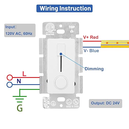 Dimmer Switch and LED Driver Single Integrated Unit, 120V AC to 24V DC - Image 4