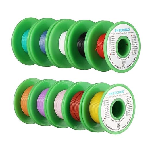 BNTECHGO 30 Gauge Silicone Wire Kit 10 Color Each 30 ft Flexible 30 AWG - Image 2