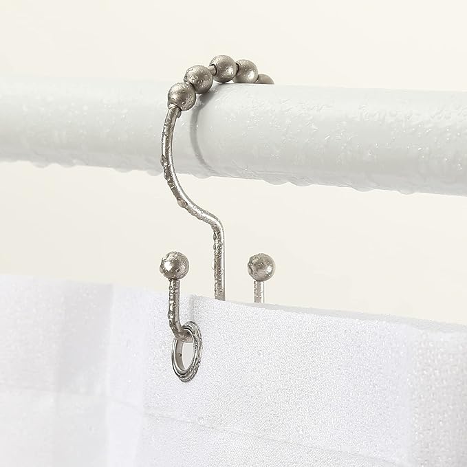 Shower Curtain Hooks, Goowin Shower Curtain Rings, Stainless Steel Shower - Image 7