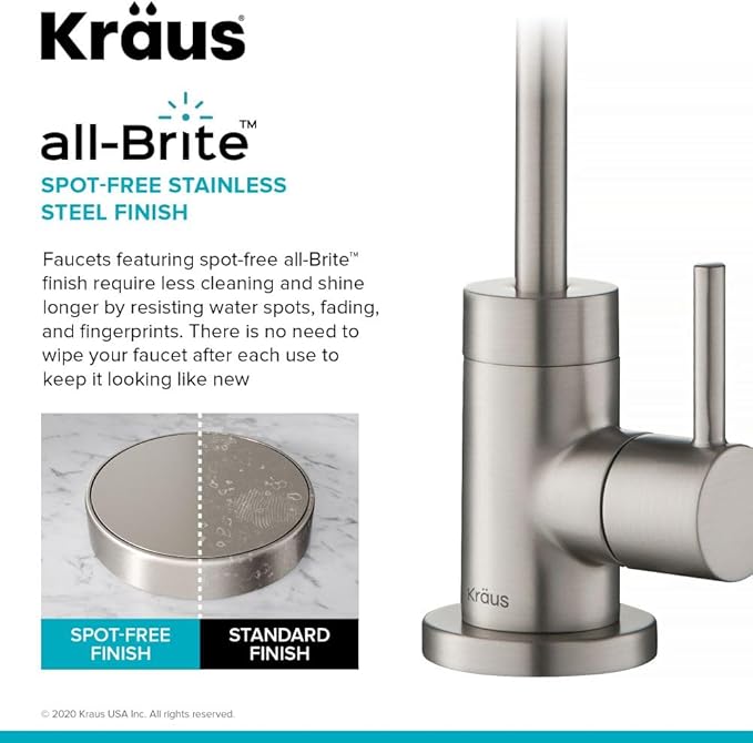 KRAUS Purita 100% Lead-Free Kitchen Water Filter Faucet in Spot Free Stainless - Image 3