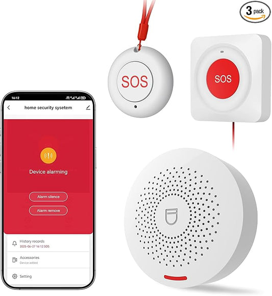 Hapippofa Caregiver Pager Elderly Alert Call Button Life Alert Systems by Unknown