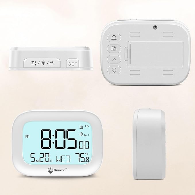 Geevon Small Travel Alarm Clock, Digital Alarm Clocks - Image 8