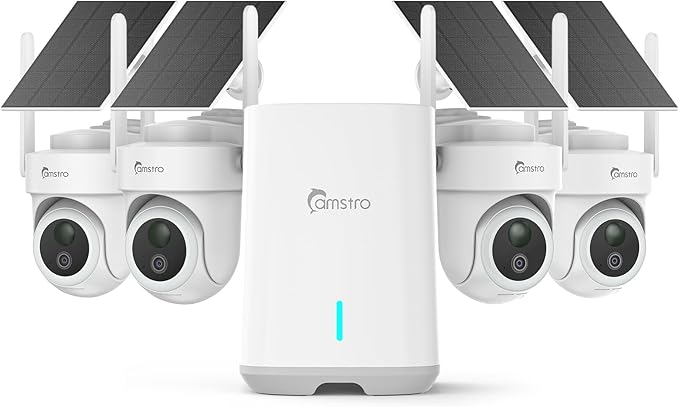 CAMSTRO 4K Security Cameras Wireless Outdoor No Subscription, 360° PTZ Home by CAMSTRO
