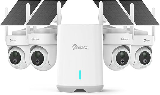CAMSTRO 4K Security Cameras Wireless Outdoor No Subscription, 360° PTZ Home by CAMSTRO