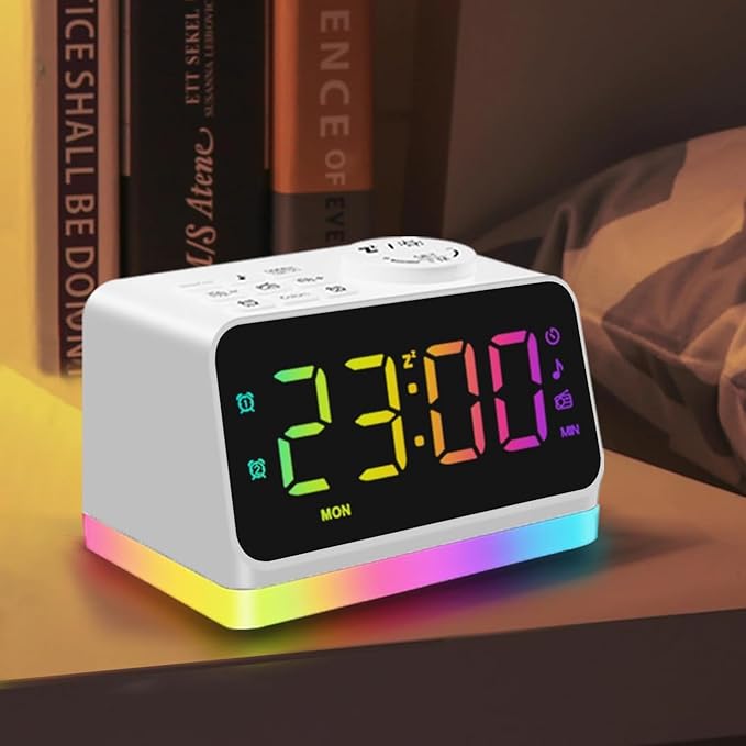 JALL Digital Alarm Clock with FM Radio by JALL
