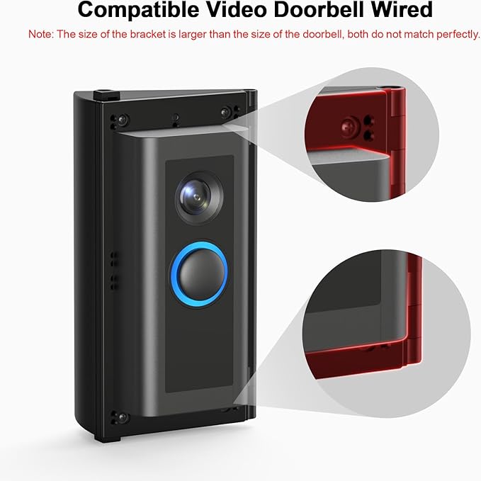 RIOVO Adjustable 30 to 55 Degree Doorbell Angle Mount Compatible - Image 7