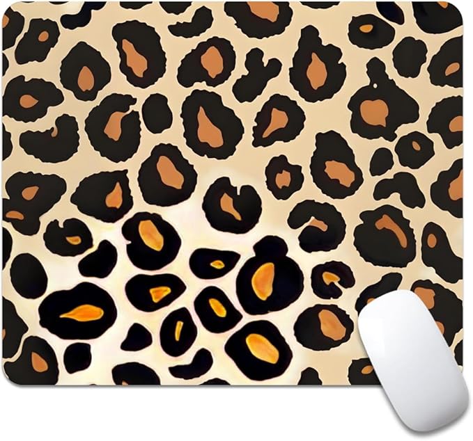 Into The Wild Leopard Print Case Square Mouse pad, Waterproof, Anti Slip Rubber by Goodsprout