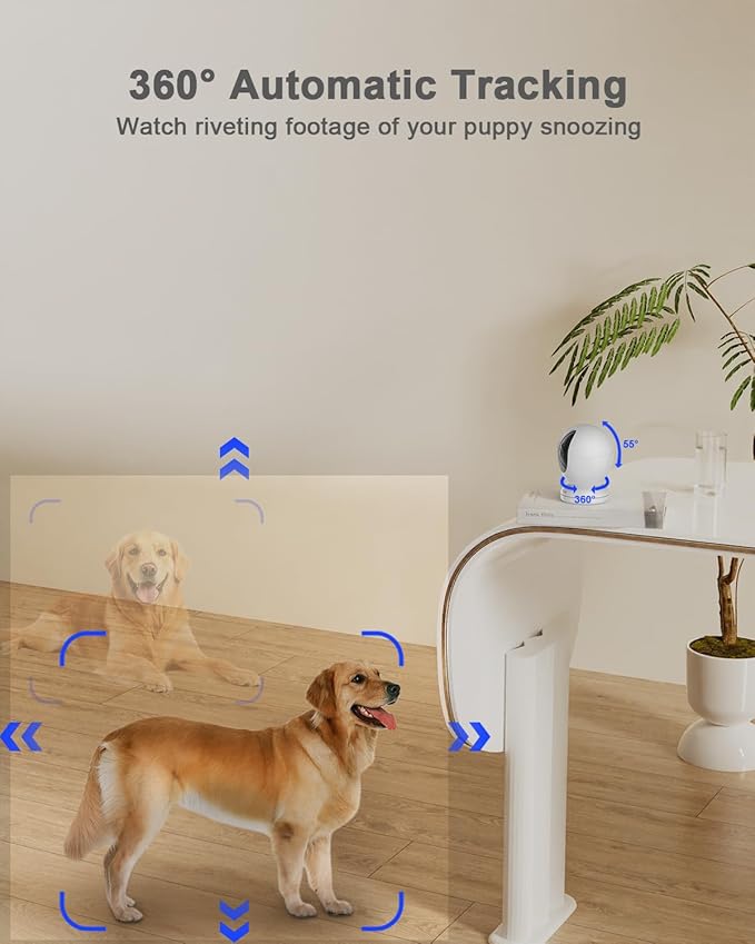 usogood 2.5K Indoor Camera for Home Security, 360° Security Camera Indoor - Image 4