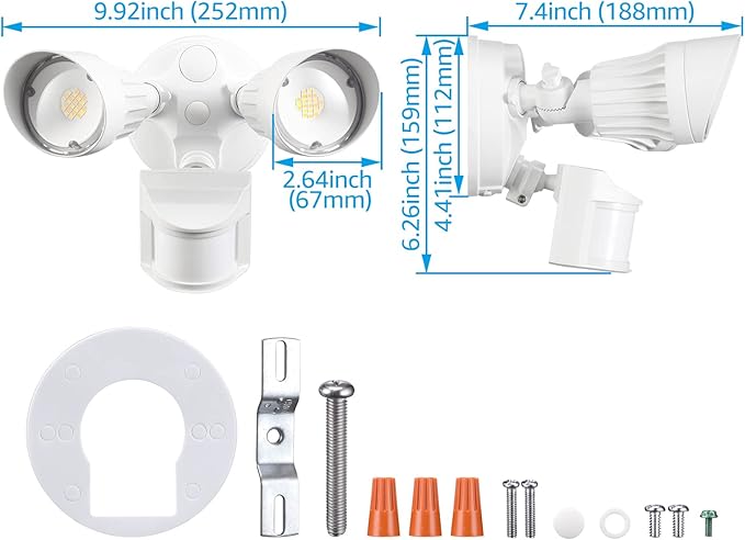 LEONLITE 3CCT LED Security Light, Motion Sensor Outdoor Lights, Dusk to Dawn - Image 7