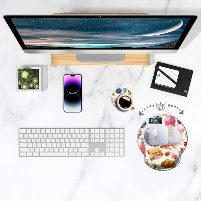 Ergonomic Mouse Pad with Wrist Support, Mouse Pad with Wrist Rest, Relieve - Image 3