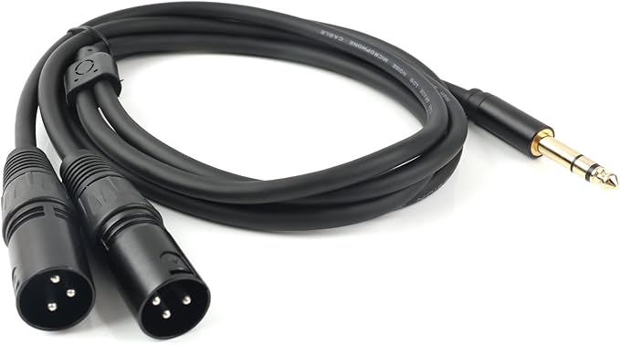 SiYear Profession 6.35mm TRS Male Plug to 2 Dual XLR Male Microphone Stereo - Image 6