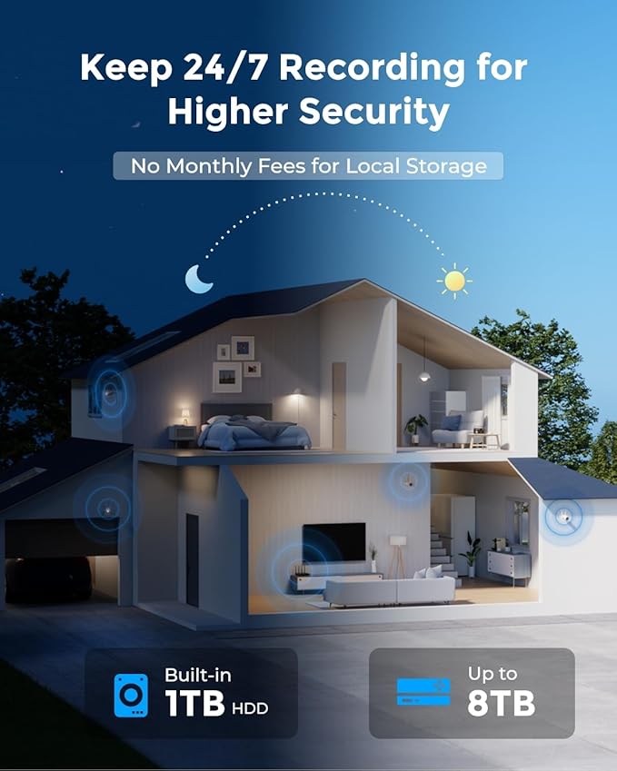 REOLINK 4K Security Camera System, Full Metal Material, Color Night Vision - Image 5