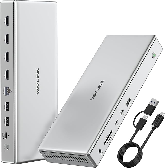 WAVLINK Pro Docking Station 4 Monitors | Quad 4K Displays by WAVLINK%C2%AE