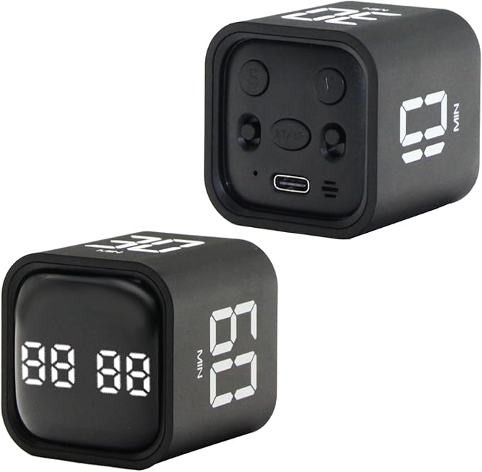 Productivity Timer Flip Gravity Sensor Cube Timer Countdown & Countup, Mute & by LUCKYTIME