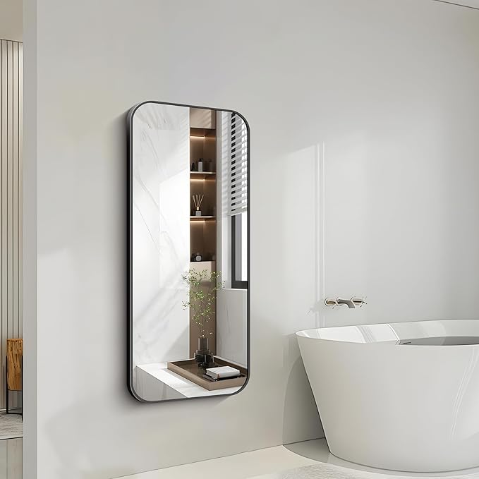 FORBATH Bathroom Mirror 20" x 48", Rectangle Black Bathroom Mirror - Image 5