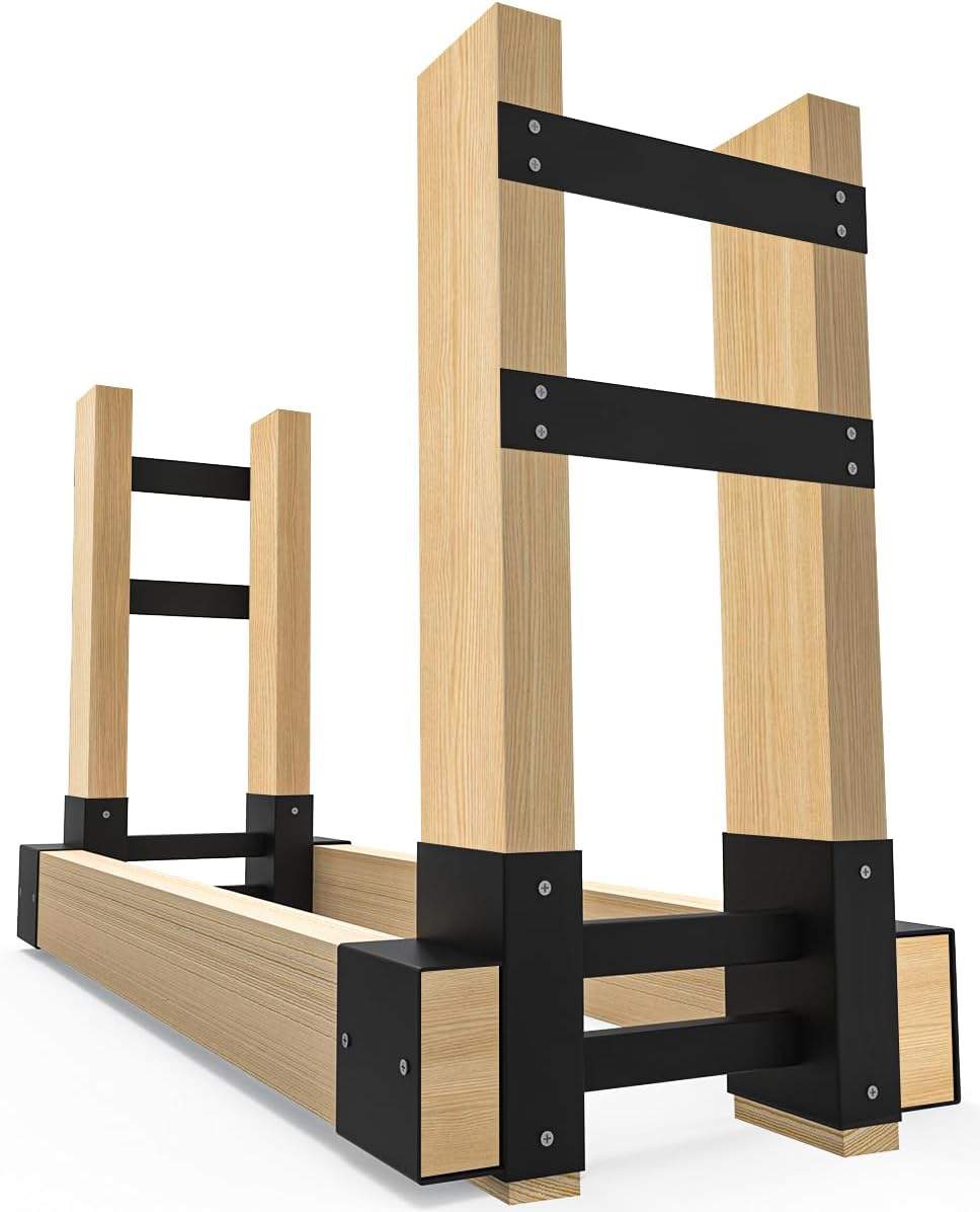 outdoor firewood rack bracket kit for 2x4 lumber, main product view