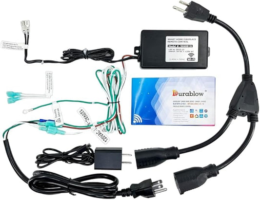 Durablow SH4001D On/Off Dual WiFi Gas Fireplace Valve + Blower Remote Control by Durablow