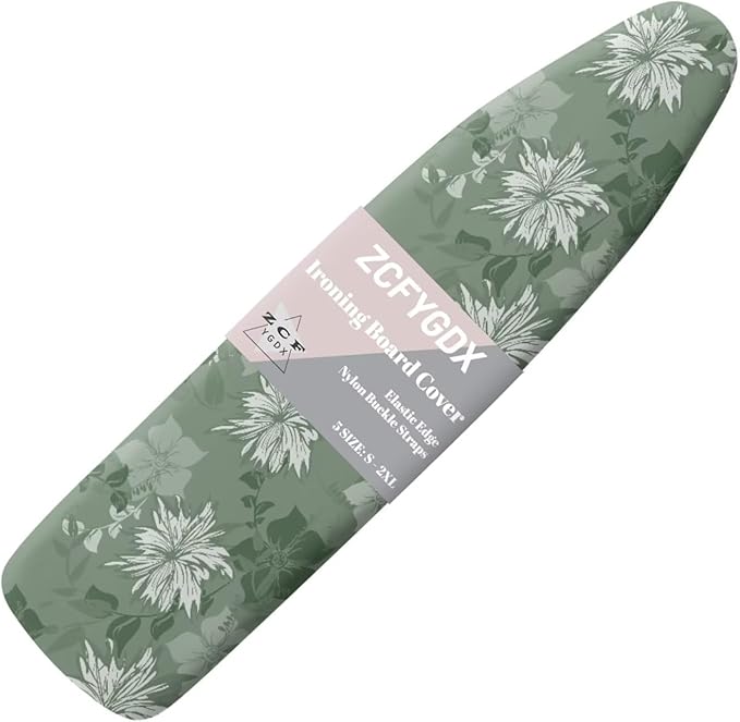 ZCFYGDX Ironing Board Covers Flower Branches Green Print Easy to Install by ZCFYGDX