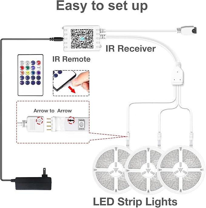DAYBETTER Smart RGB Led Strip Lights, 300ft Led Lights - Image 6