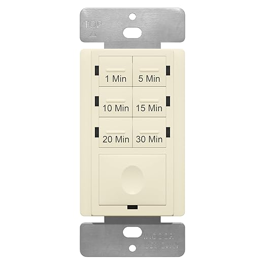 ENERLITES 30-Minute Countdown Timer Switch, 1-5-10-15-20-30 Min, by Enerlites