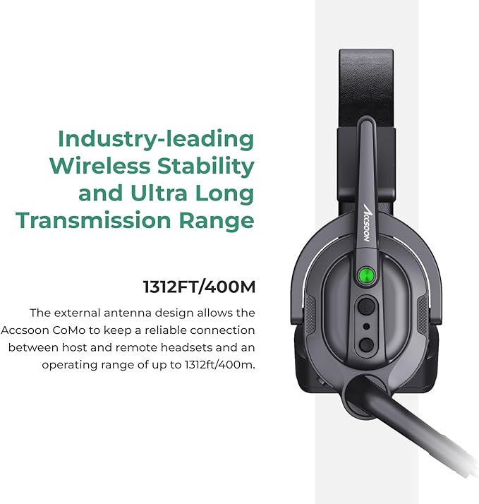 Accsoon Como MIC02-1H4R Wireless Headset Intercom System 5-Person Full Duplex - Image 3